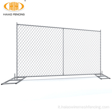 Pannello di recinzione temporanea a catena di costruzione zincata